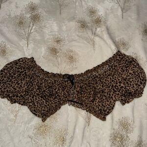 Leopard Print Crop Top